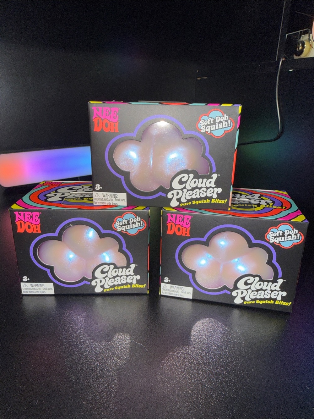 NeeDoh Cloud Pleaser Soft Doh Squish 3 pack bundle!!